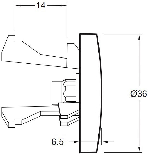 Заглушка Jacob Delafon E4061-BL для перелива , изображение 2