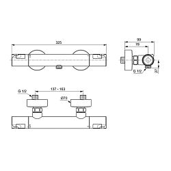 Фото Термостат Ideal Standard Ceratherm T50 A7214AA для душа