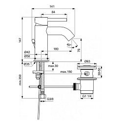 Фото Смеситель Ideal Standard Ceraline BC203U5 для раковины, белый матовый