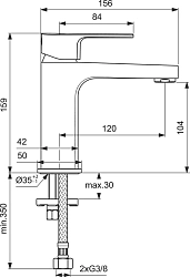 Фото Смеситель Ideal Standard Cerafine D BC553AA для раковины