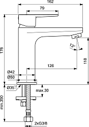 Фото Смеситель Ideal Standard Cerafine O BC554AA для раковины