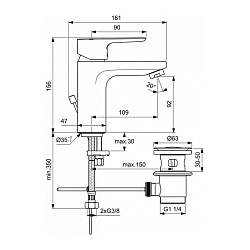 Фото Смеситель Ideal Standard Ceraplan III BC560AA для раковины