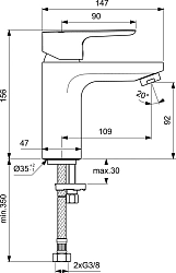 Фото Смеситель Ideal Standard Ceraplan III BC567AA для раковины