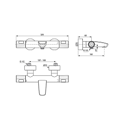 Фото Термостат Ideal Standard Ceratherm T100 A7238AA для ванны с душем