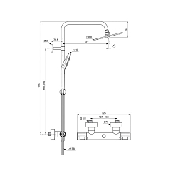 Фото Душевая стойка Ideal Standard Ceratherm T100 A7240AA