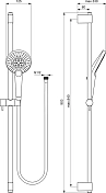 Душевой гарнитур Ideal Standard IdealRain B1763AA , изображение 4