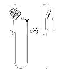 Фото Душевой гарнитур Ideal Standard IdealRain Evo Jet Diamond XL3 B1766AA