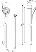Душевой гарнитур Ideal Standard IdealRain B2233AA , изображение 2