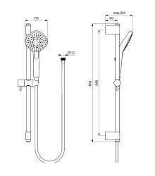 Фото Душевой гарнитур Ideal Standard IdealRain Evo Diamond L3 B2234AA