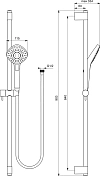 Душевой гарнитур Ideal Standard IdealRain B2238AA , изображение 5