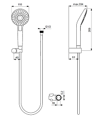 Фото Душевой гарнитур Ideal Standard IdealRain Evo Round L3 B2239AA