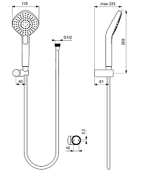 Фото Душевой гарнитур Ideal Standard IdealRain Evo B2240AA