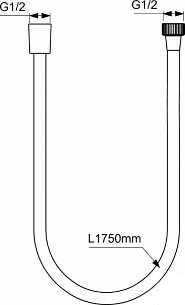 Душевой шланг Ideal Standard IdealRain A4109XG , изображение 2