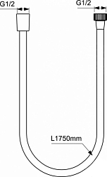 Фото Душевой шланг Ideal Standard IdealRain A4109XG