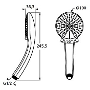 Душевая лейка Ideal Standard IdealRain B9403AA , изображение 4