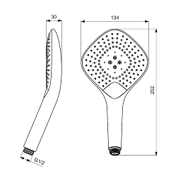 Фото Душевая лейка Ideal Standard IdealRain Evo Jet Diamond XL3 B1760AA