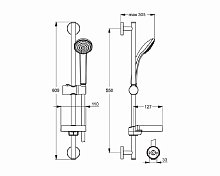 Душевой гарнитур Ideal Standard IdealRain B9501AA , изображение 2