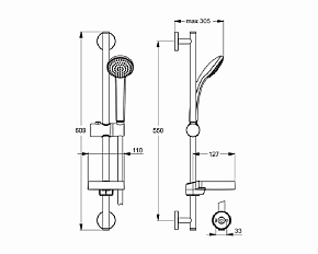 Фото Душевой гарнитур Ideal Standard IdealRain B9501AA