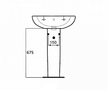 Изображение Пьедестал для раковины Ideal Standard Tesi T033501 Пьедестал для раковины Ideal Standard Tesi T033501 , изображение 3
