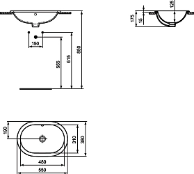 Фото Раковина Ideal Standard Connect E504701 55 см