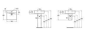 Фото Раковина Ideal Standard Connect Cube E788401 50 см