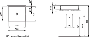 Фото Раковина Ideal Standard Strada K077601 50 см