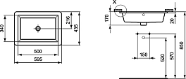 Раковина Ideal Standard Strada K077901 60 см , изображение 5