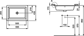 Фото Раковина Ideal Standard Strada K077901 60 см