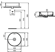 Раковина Ideal Standard Strada II T296101 45 см , изображение 7