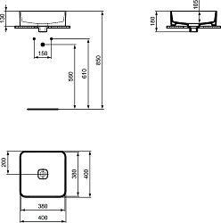 Фото Раковина Ideal Standard Strada II T296201 40 см