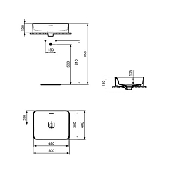Фото Раковина Ideal Standard Strada II T296501 50 см