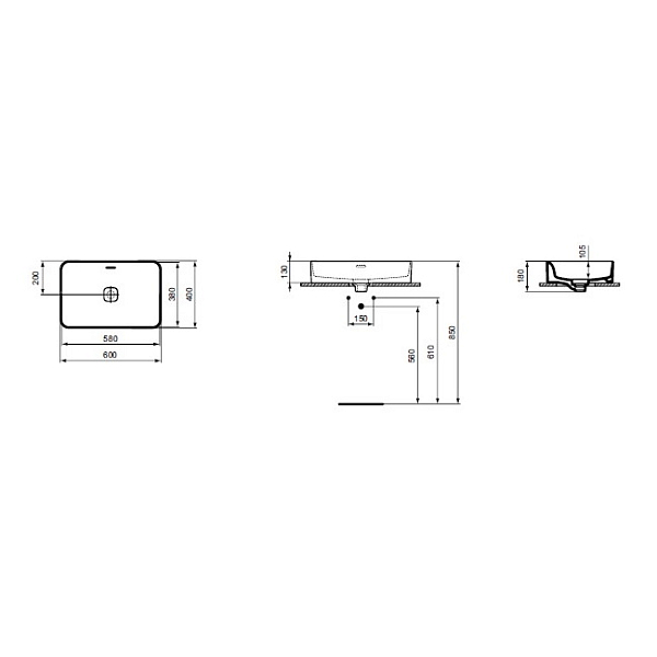 Раковина Ideal Standard Strada II T299901 60 см , изображение 12