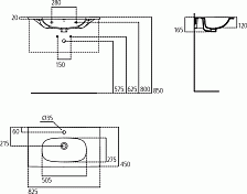 Изображение Раковина Ideal Standard Tesi T350901 80 см Раковина Ideal Standard Tesi T350901 80 см , изображение 2