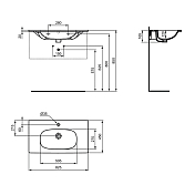 Раковина Ideal Standard Tesi Vanity T3509V1 80 см , изображение 3