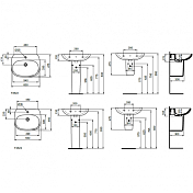 Изображение Раковина Ideal Standard Tesi T352301 55 см Раковина Ideal Standard Tesi T352301 55 см , изображение 2