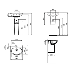 Фото Раковина Ideal Standard Tesi 45 T352401