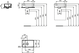 Изображение Раковина Ideal Standard Strada II T299501 45 см Раковина Ideal Standard Strada II T299501 45 см , изображение 4