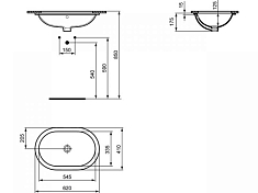 Изображение Раковина Ideal Standard Connect E505001 60 см Раковина Ideal Standard Connect E505001 60 см , изображение 2