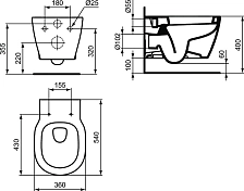 Унитаз подвесной Ideal Standard Connect E822301 , изображение 6