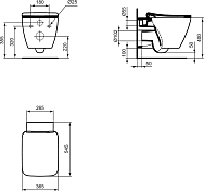 Унитаз подвесной Ideal Standard Strada II T359601 , изображение 3