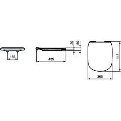Фото Крышка-сиденье Ideal Standard Tesi T3527V3