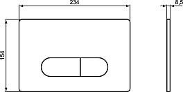 Кнопка смыва Ideal Standard Oleas R0115AC белый , изображение 3