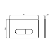Кнопка смыва Ideal Standard Oleas R0117AA хром , изображение 3
