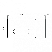 Изображение Кнопка смыва Ideal Standard Oleas R0122AC белый Кнопка смыва Ideal Standard Oleas R0122AC белый , изображение 3