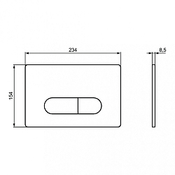 Фото Кнопка смыва Ideal Standard Oleas R0122AC белый