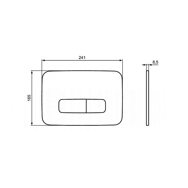 Кнопка смыва Ideal Standard Oleas R0123AC белый , изображение 3