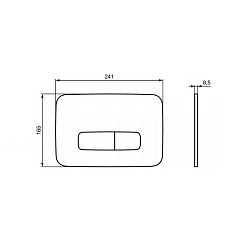 Фото Кнопка смыва Ideal Standard Oleas R0123AC белый