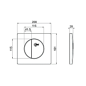 Изображение Кнопка смыва Ideal Standard W3091AA хром Кнопка смыва Ideal Standard W3091AA хром , изображение 2