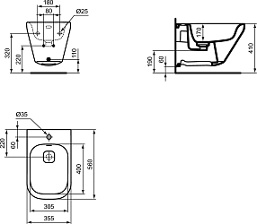 Фото Биде подвесное Ideal Standard Tonic II K523601