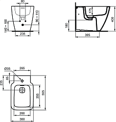 Фото Биде напольное Ideal Standard Strada II T296901